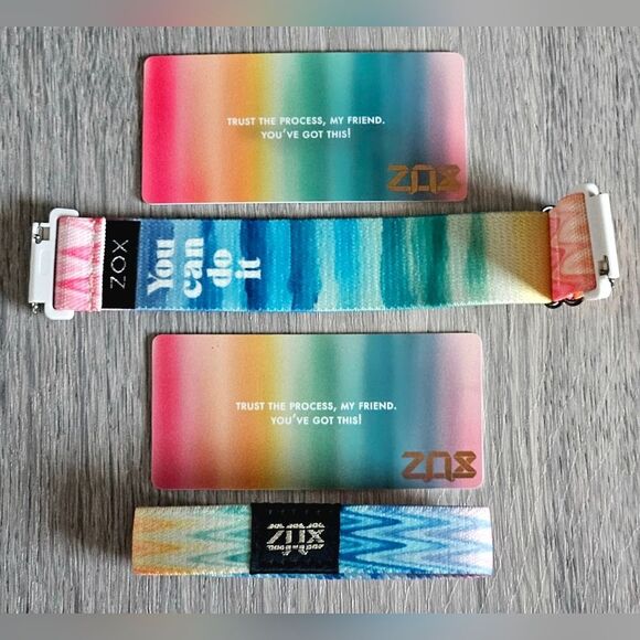 ZOX "YOU CAN DO IT" #1733 & #758 wristband & 20mm ANDROID SAMSUNG watchband DUO - Picture 4 of 11